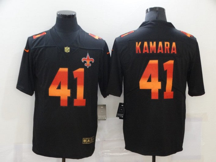 Alvin Kamara New Orleans Saints black Vapor jersey
