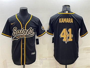 Alvin Kamara New Orleans Saints black jersey