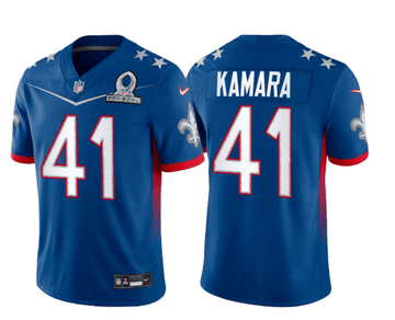 Alvin Kamara New Orleans Saints blue Vapor jersey