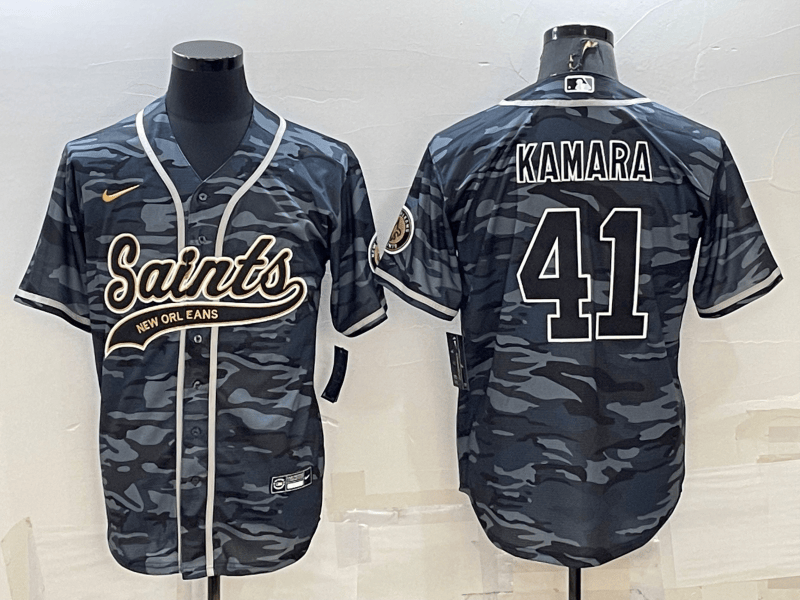 Alvin Kamara New Orleans Saints grey Camo jersey