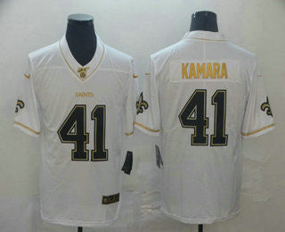 Alvin Kamara New Orleans Saints white jersey
