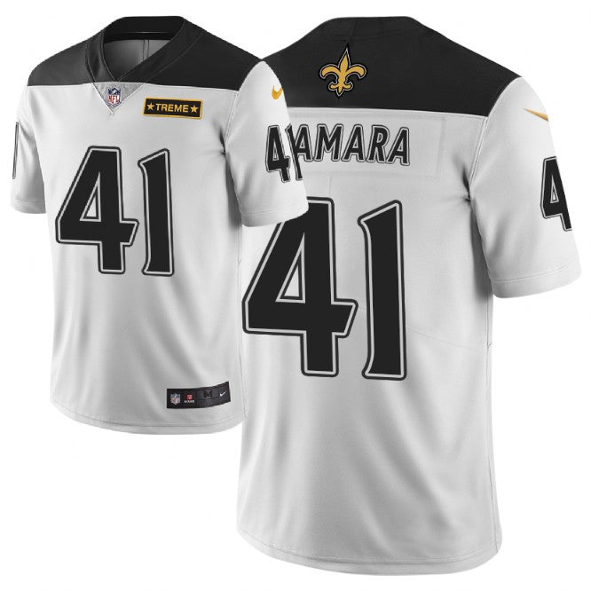 Alvin Kamara New Orleans Saints white Limited jersey