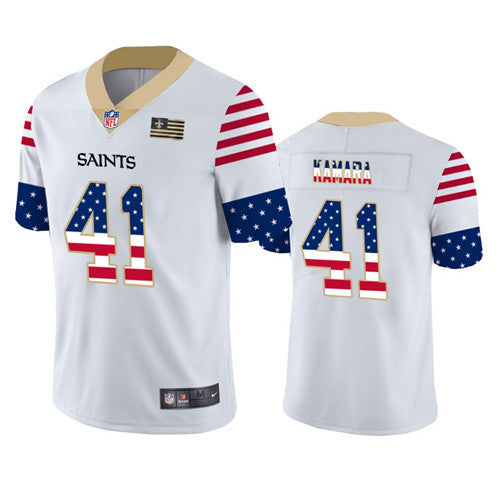 Alvin Kamara New Orleans Saints white Limited jersey