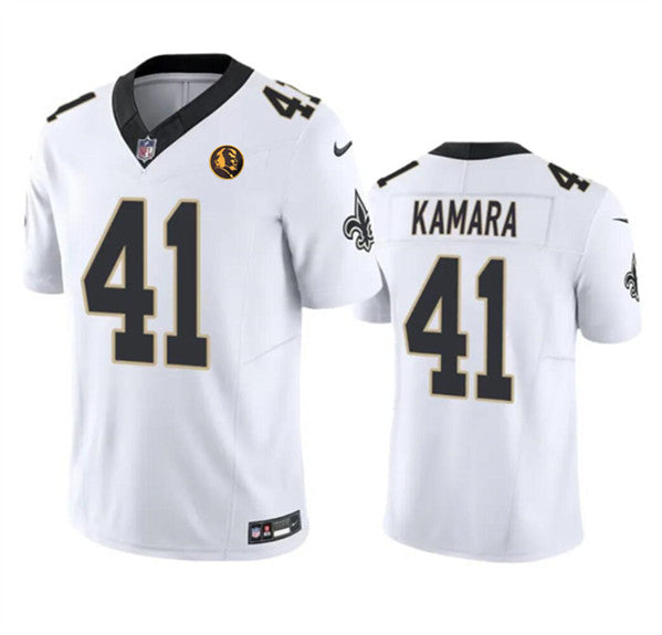Alvin Kamara New Orleans Saints white Vapor jersey