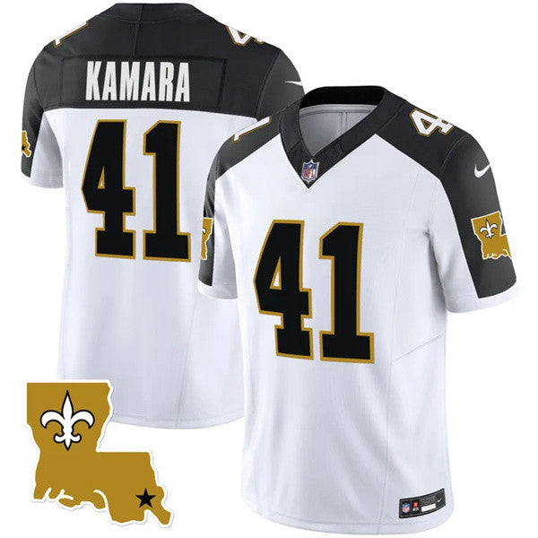 Alvin Kamara New Orleans Saints white Vapor jersey