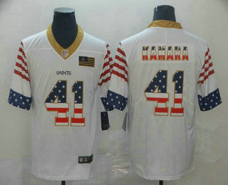 Alvin Kamara New Orleans Saints white jersey