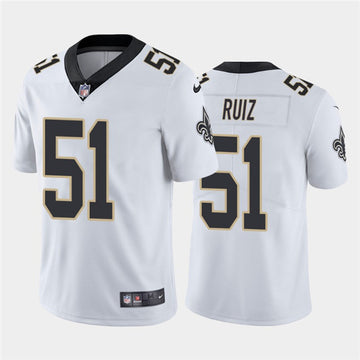 Cesar Ruiz New Orleans Saints white Limited jersey