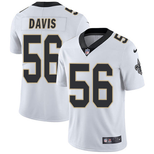 DeMario Davis New Orleans Saints white Vapor jersey