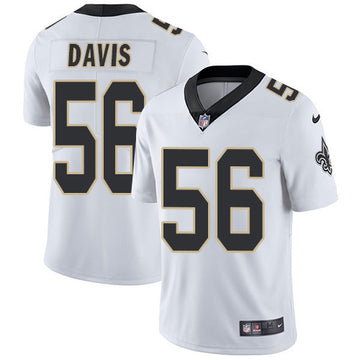 DeMario Davis New Orleans Saints white Vapor jersey