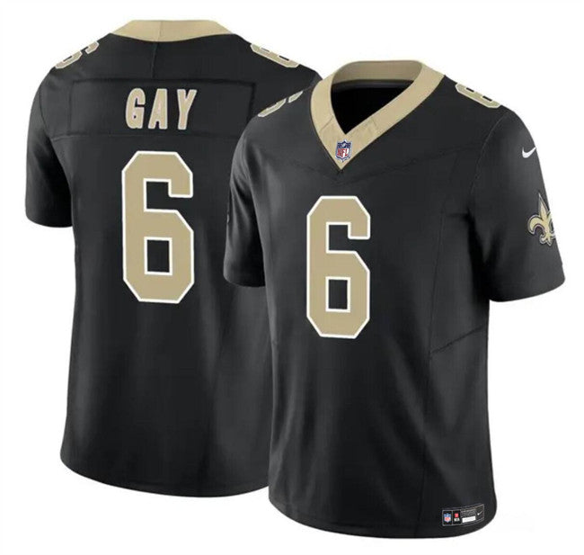 Gay New Orleans Saints black Limited jersey
