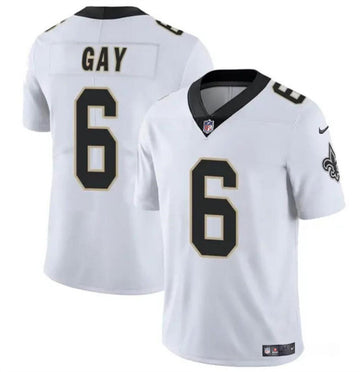Gay New Orleans Saints white Limited jersey