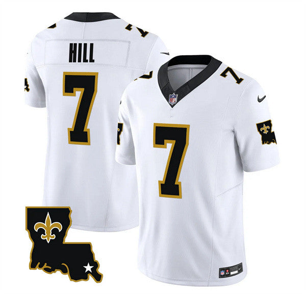 Taysom Hill New Orleans Saints white Vapor jersey