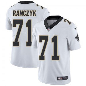 Ryan Ramczyk New Orleans Saints white Vapor jersey