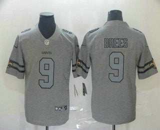 Drew Brees New Orleans Saints gray Vapor jersey