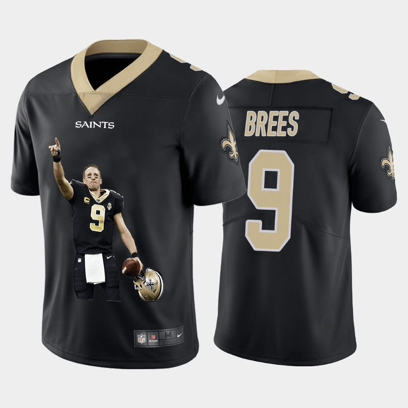 Drew Brees New Orleans Saints black Vapor jersey