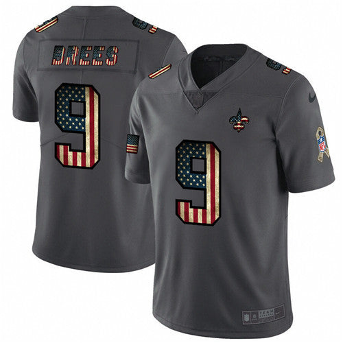 Drew Brees New Orleans Saints grey Salute To Service jersey