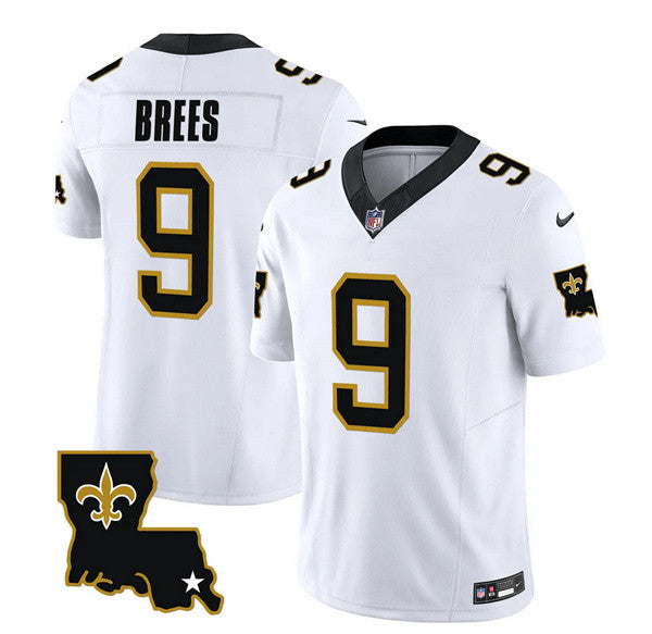 Drew Brees New Orleans Saints white Vapor jersey