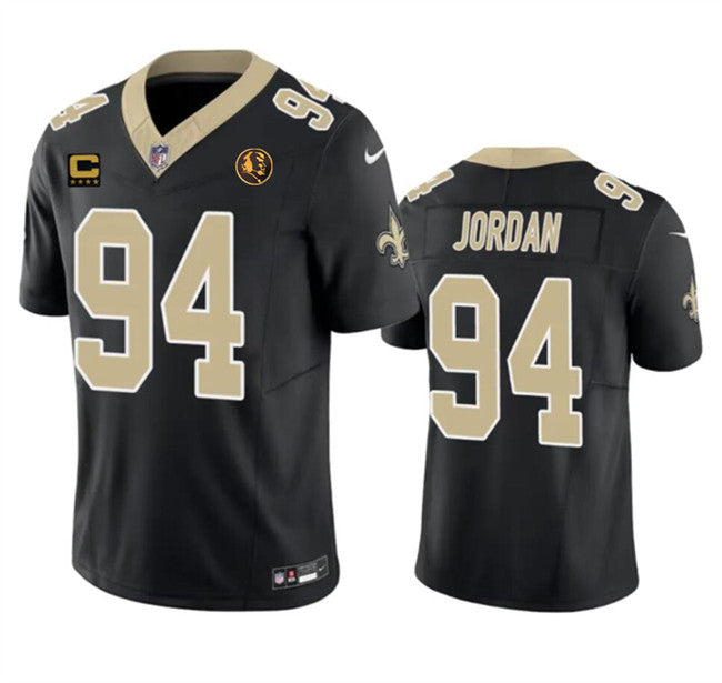 Cameron Jordan New Orleans Saints black Vapor jersey