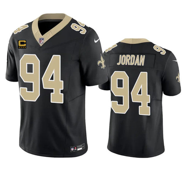Cameron Jordan New Orleans Saints black Vapor jersey