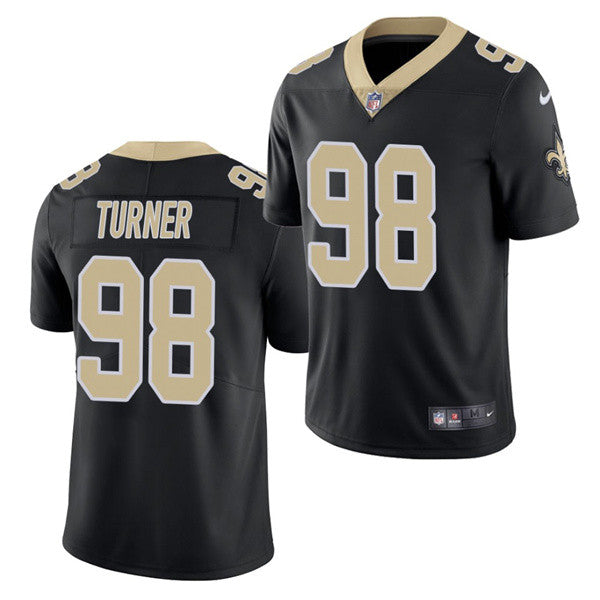 Payton Turner New Orleans Saints black Limited jersey