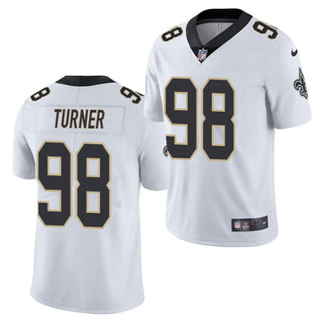Payton Turner New Orleans Saints white Limited jersey