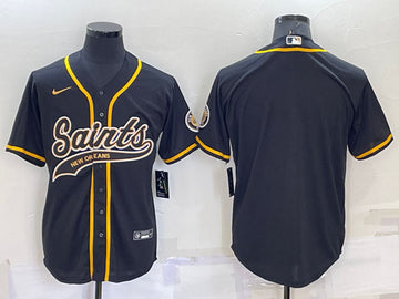 Custom New Orleans Saints black jersey