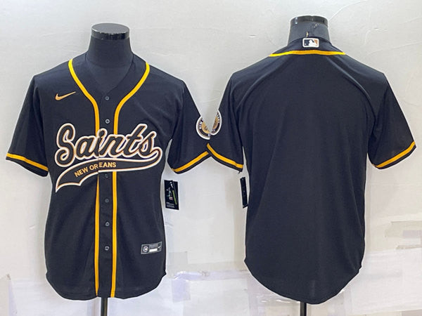 Custom New Orleans Saints black jersey