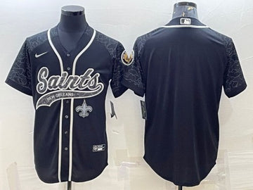 Custom New Orleans Saints black jersey