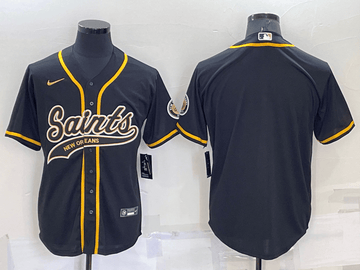 Custom New Orleans Saints black jersey