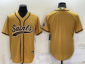 Custom New Orleans Saints gold jersey