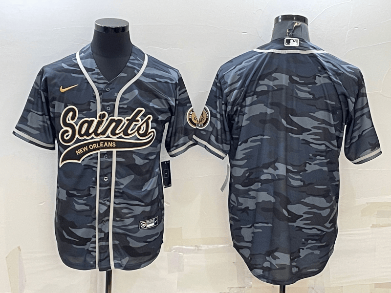 Blank Grey New Orleans Saints camo Camo jersey