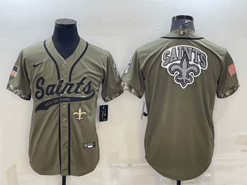 New Orleans Saints olive Salute To Service jersey