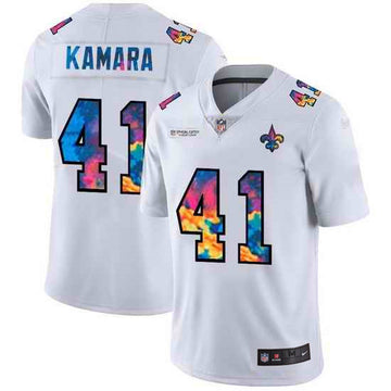 Alvin Kamara New Orleans Saints white Limited jersey