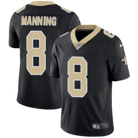 Archie Manning New Orleans Saints black Vapor jersey