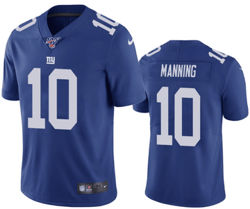 Eli Manning New York Giants blue Vapor jersey