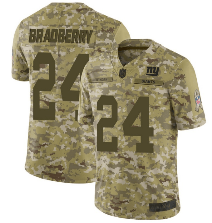 James Bradberry New York Giants camo Salute To Service jersey