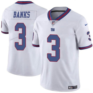 Deonte Banks New York Giants white Limited jersey