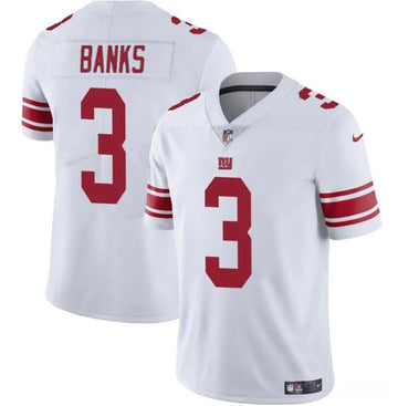 Deonte Banks New York Giants white Vapor jersey
