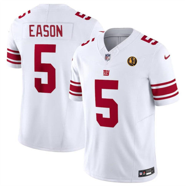 Jacob Eason New York Giants white Vapor jersey