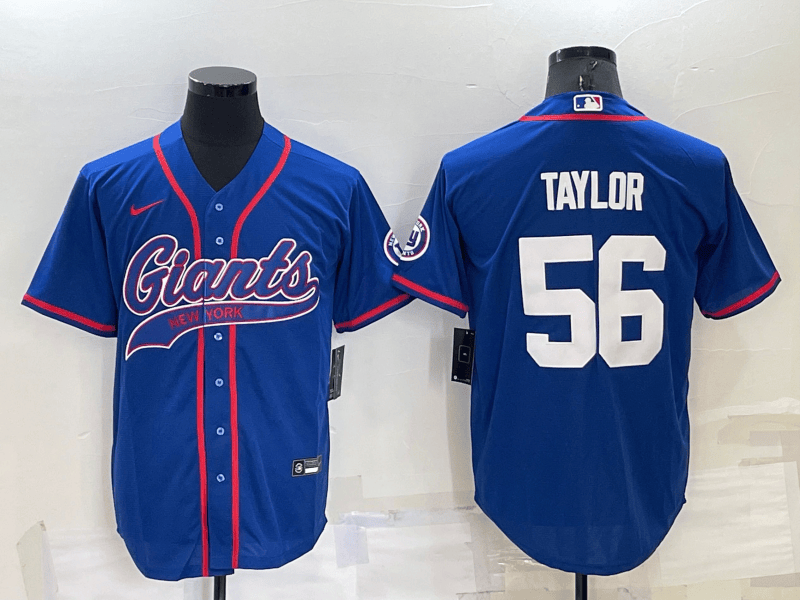 Lawrence Taylor New York Giants blue jersey