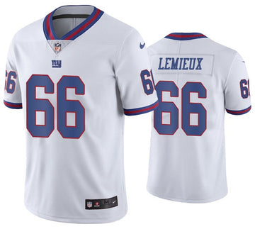 Shane Lemieux New York Giants white Color Rush jersey