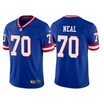 Evan Neal New York Giants royal Vapor jersey