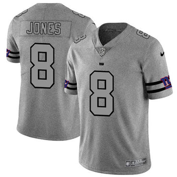 Daniel Jones New York Giants gray Limited jersey