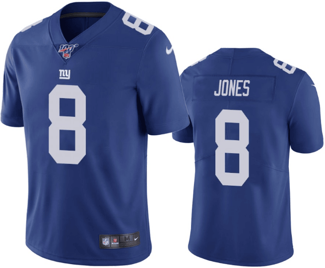 Daniel Jones New York Giants blue Vapor jersey
