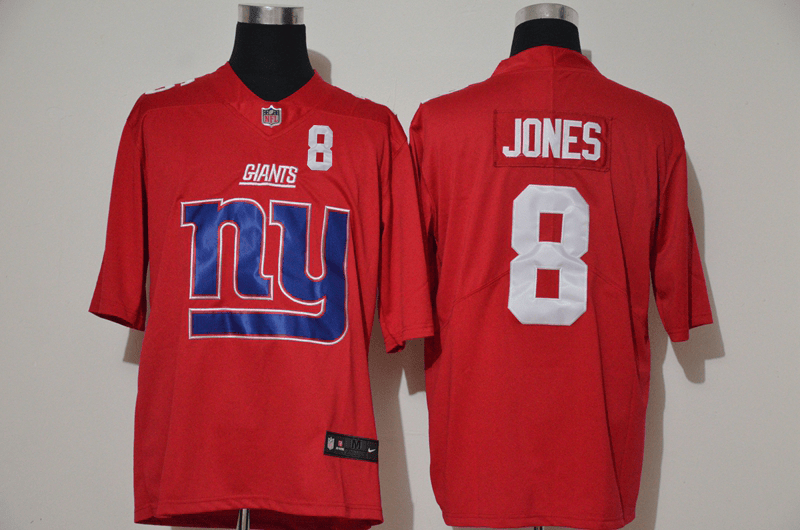 Daniel Jones New York Giants red Vapor jersey