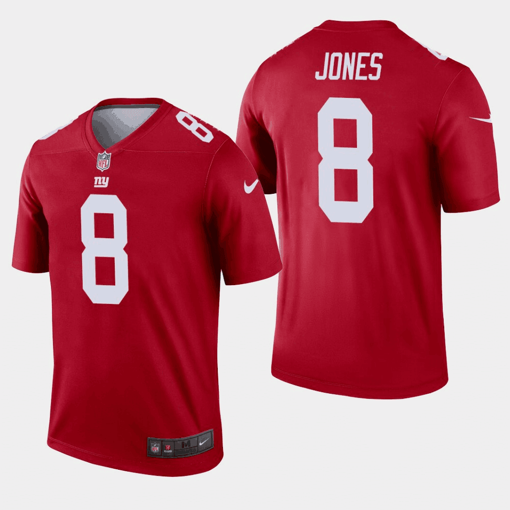 Daniel Jones New York Giants red Inverted Legend jersey