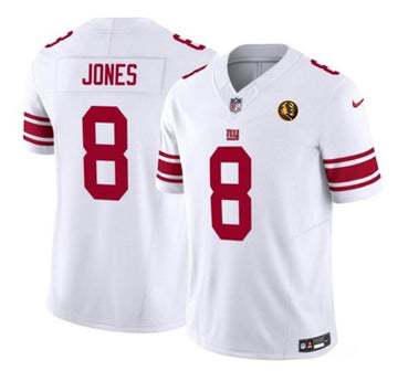 Daniel Jones New York Giants white Vapor jersey
