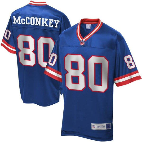 Phil McConkey Mitchell Ness New York Giants blue Throwback jersey