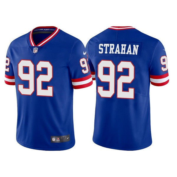 Michael Strahan New York Giants royal Vapor jersey