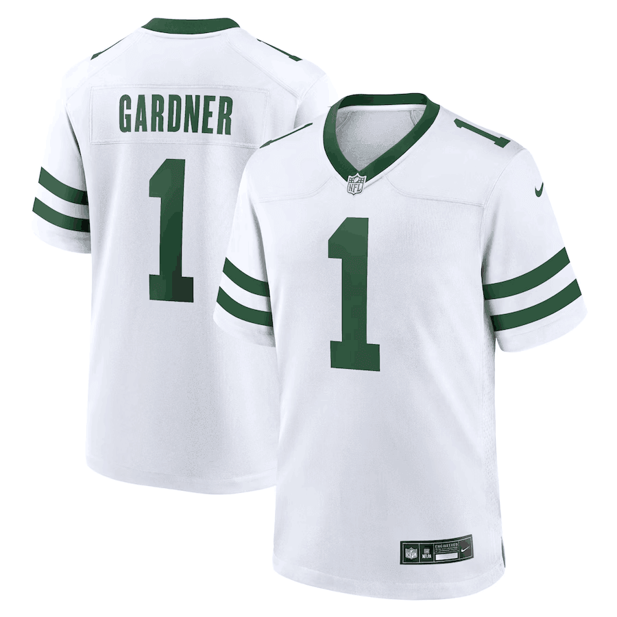 Ahmad Sauce Gardner New York Jets white Game jersey